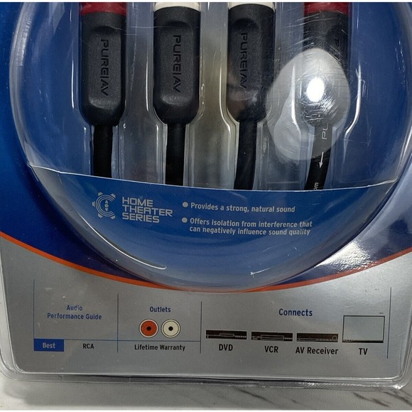 Pure AV by Belkin 6 ft RCA Audio Cable NEW - Picture 2 of 3